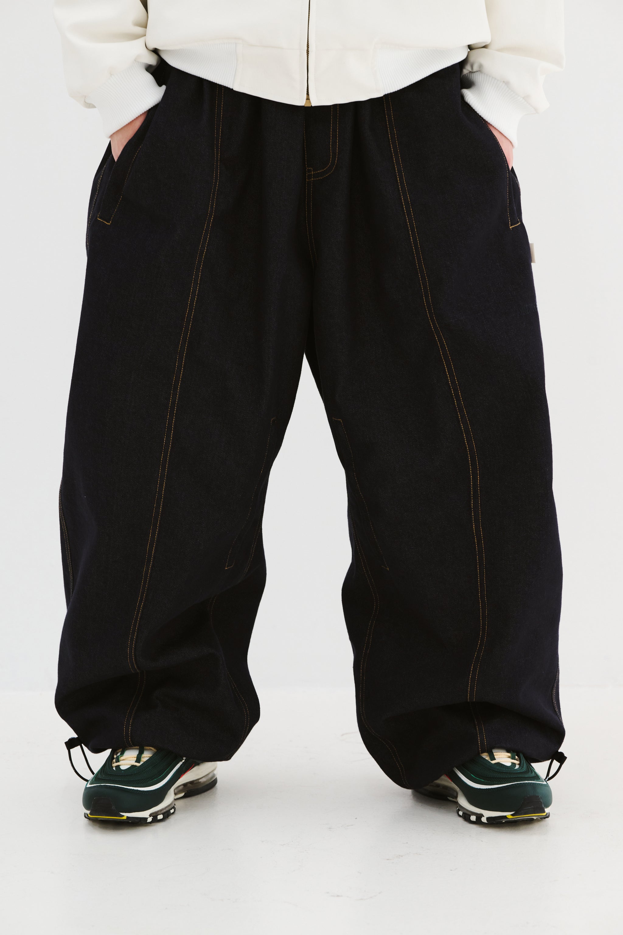 BSRBT DSxBS Super Wide Line Vent Wax Denim Pants – Cardrona Corner