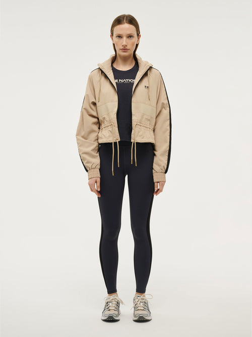 P.E Nation Cropped Man Down Jacket- Sesame - Cardrona Corner