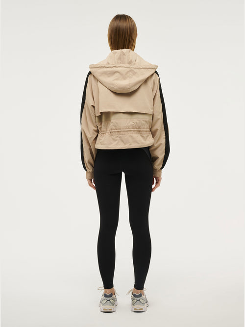 P.E Nation Cropped Man Down Jacket- Sesame - Cardrona Corner