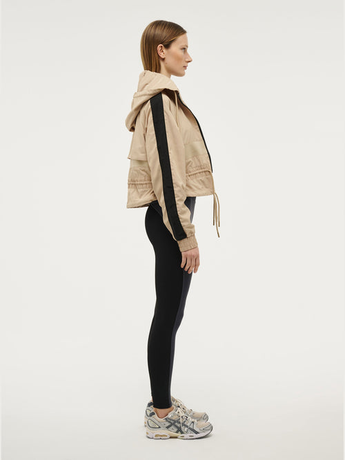 P.E Nation Cropped Man Down Jacket- Sesame - Cardrona Corner