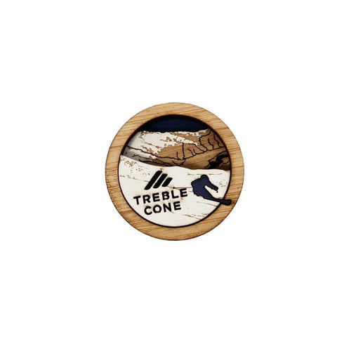 Wooden Treble Cone Magnet - Cardrona Corner