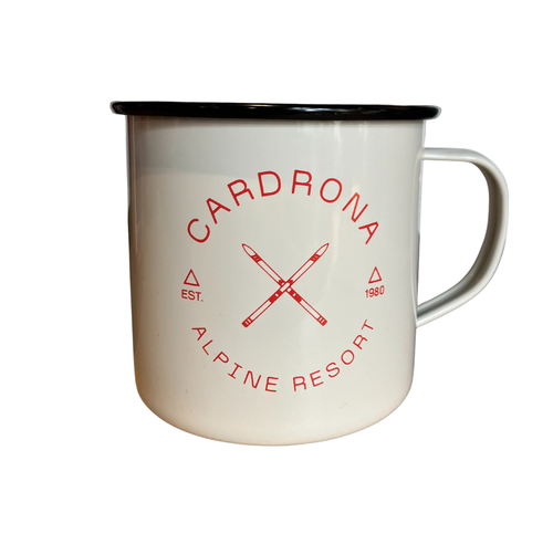 Cardrona Vintage Ski Enamel Mug - Cardrona Corner