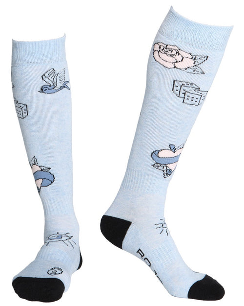 Rojo Blue Bird Dayz Sock - Cardrona Corner