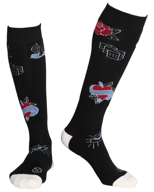 Rojo Blue Bird Dayz Sock - Cardrona Corner