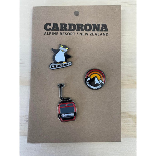 Cardrona Ride It 3pc Pin Pack